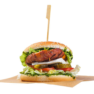 Бургер Баран-Баран в ИТЛЕ Стейк-кафе Halal по цене 650