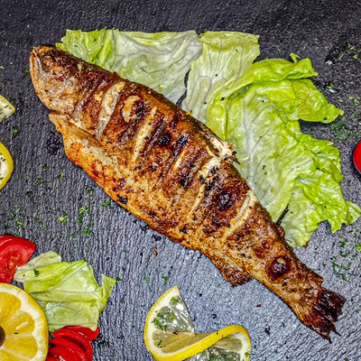 Форель радужная на мангале в Хочу мясо по цене 640 ₽