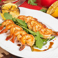 Креветки на мангале в Мушмула