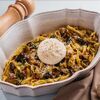 Большие тальятелле с белыми грибами и бурратойв Lucia osteria по цене 3240