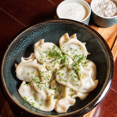 Вареники с картофелем и грибами в Ресторан Мариус по цене 900 ₽