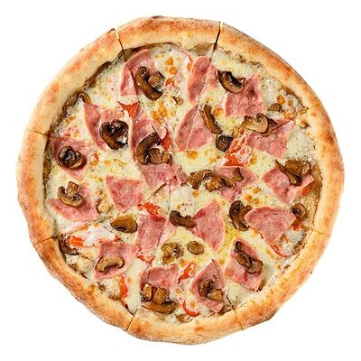 Пицца с ветчиной и грибами в Все свои по цене 660 ₽