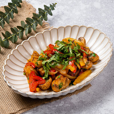 Картофель с грибами в Ресторан Батони по цене 525 ₽