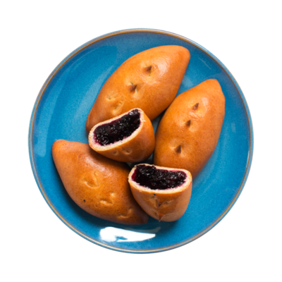 Пирожки домашние с черной смородиной и имбирем от шеф-пекаря Ав в Азбука Вкуса Экспресс Меню по цене 56 ₽