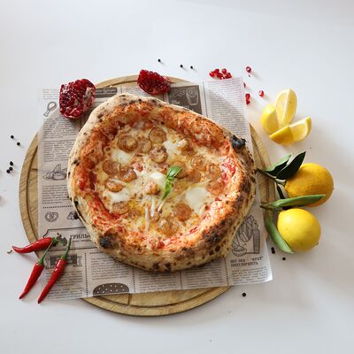 Пицца с креветкамив Шашлык Бургер по цене 1240 ₽