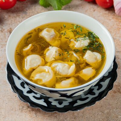 Пельмени (говядина) с бульоном в Чайхана 24 часа по цене 425 ₽