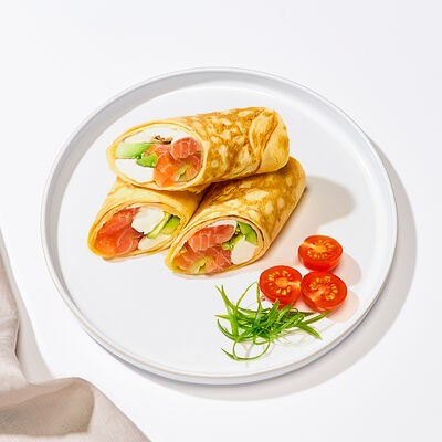 Омлет с лососем в Много лосося по цене 410