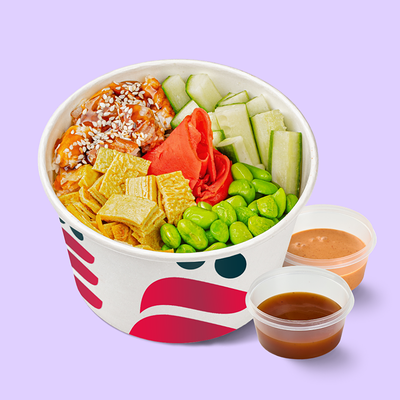 Поке с угрём New и 2 соуса в Ёбидоёби по цене 529