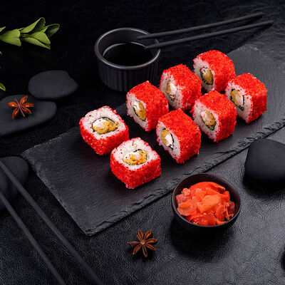 Ролл Калифорния тигровая в Суши даром по цене 429 ₽