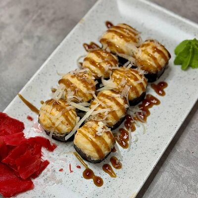 Запеченный Ролл с курицей в Бистро 24 на Шамиля по цене 276 ₽