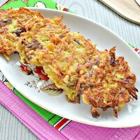 Драники с картофелем и шампиньонами со сметаной в Пельмеша
