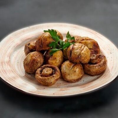 Шампиньоны на углях в Дворец шашлыков по цене 400 ₽