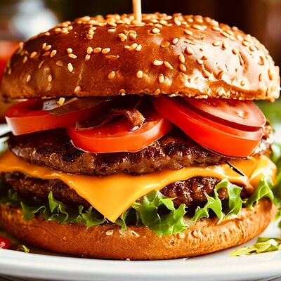 Double Бургер с говядинойв Паприка по цене 630 ₽