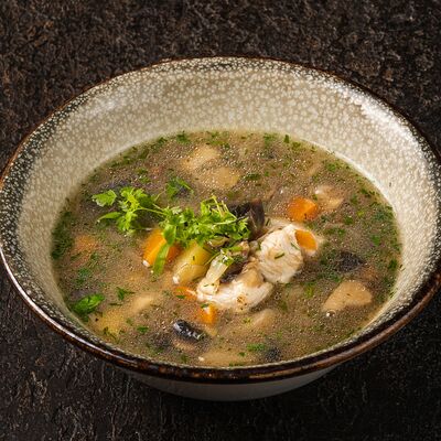 Похлебка с курицей и грибами в Мираж по цене 350 ₽