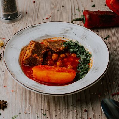 Суп бозбаш в Ресторан Мангал по цене 640 ₽