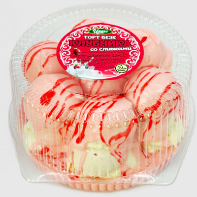 Торт-безе Ихлас Клубника со сливками в Мистер пряничек по цене 660 ₽