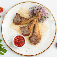 Шашлык из бараньей корейки в Строгинская гавань