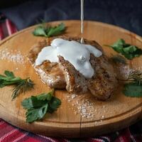 Эскалоп из свинины в Ландринъ