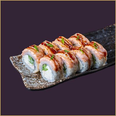 Ролл Филадельфия Lite опаленный в Happy Fish Premium по цене 804 ₽