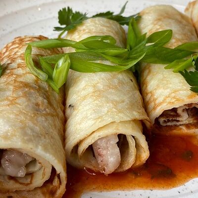 Картофельный блин с томленой бараниной в Duran Bar & Grill по цене 419