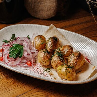 Мини-картофель на гриле в Вах!Хинкали по цене 330 ₽