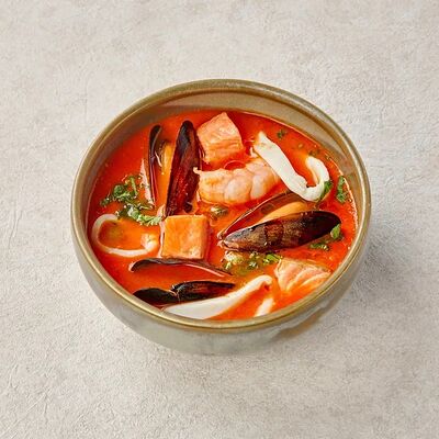 Тосканский томатный суп с морепродуктами в Пеперончино по цене 785 ₽