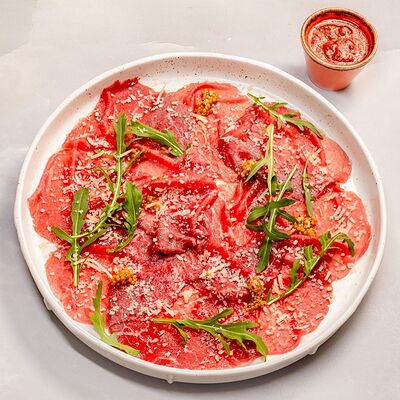 Карпаччо из говядины в Перчини на огне по цене 520