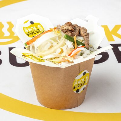 Лапша с говядиной в соусе Черный перец в Wok & Burger по цене 480 ₽