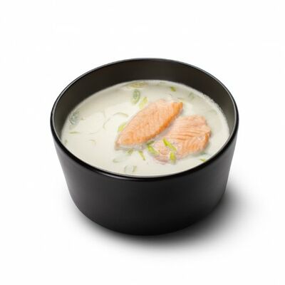 Сливочный суп с лососем в Суши Маг по цене 310 ₽