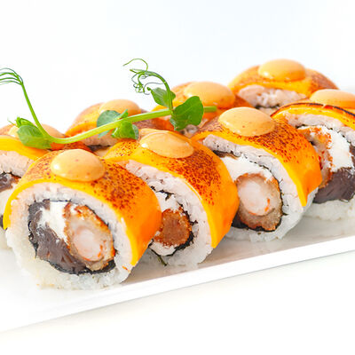 Эби чеддер ролл в Fusion Sushi по цене 14 р.
