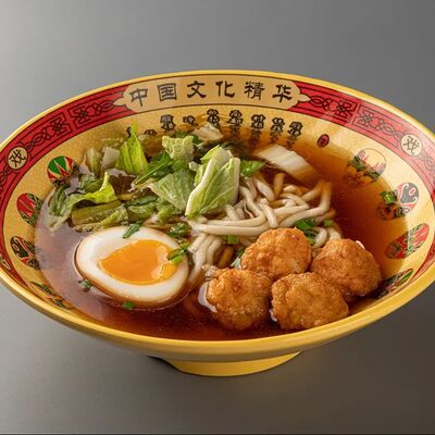 Рамен с креветочными пончикамив Том Янг Бар по цене 610 ₽