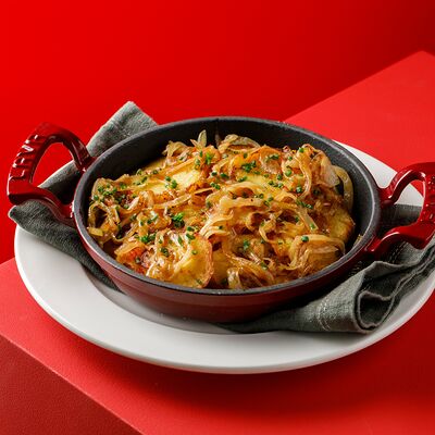 Жареный картофель с луком в Hitch по цене 710 ₽