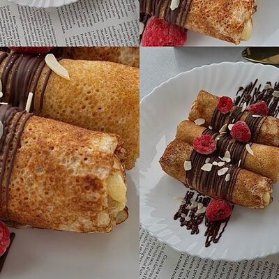 Блин клубника со сливками в Море Барабульки по цене 420 ₽