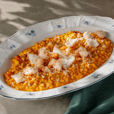 Фрегола с морепродуктами в Bona по цене 1090 ₽