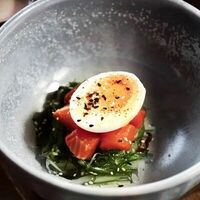 Азиатская окрошка на айране и мацони с форельюв More More