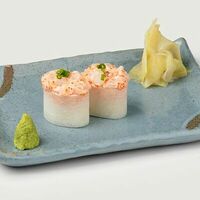 Гребешок спайси гункан в Кофемания Kinki