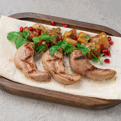 Бараньи язычки с маринованными баклажанами в Курагадиван по цене 1310