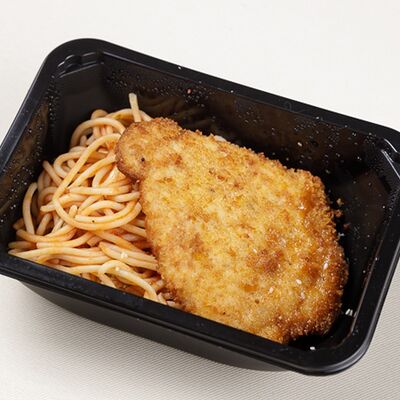 Шницель куриный воздушный с томатными макаронами в Gost Food по цене 360 ₽