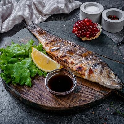 Рыба Сибас на углях в Суши пицца бургер по цене 1057 ₽