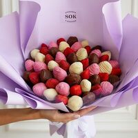 Клубничный букет №190 в SOK - клубника в шоколаде