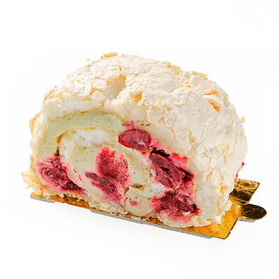 Меренговый рулет с вишней и фисташковым кремом в Кофеин по цене 245