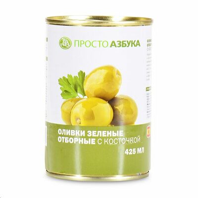 Оливки зеленые крупные с косточкой Испания в Азбука Вкуса Экспресс Меню по цене 212 ₽