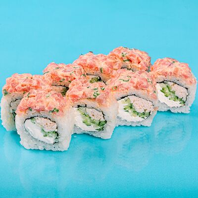 Ролл Острый тунец с крабом в Yaposhkin Rolls по цене 845 ₽