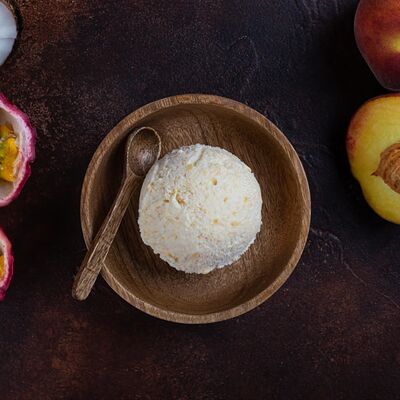 Кокосовое мороженое Айс кокос с маракуйей и персиком в У Палыча. С пылу, с жару! по цене 300 ₽