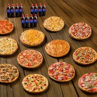 Сет XXL на 15-20 человек (12 пицц +12 бутылок Evervess Cola) в Pizzaburger