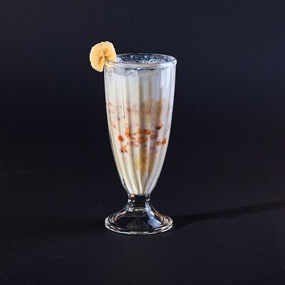 Авторский милкшейк Облепиха-банан в Да! Ёж! Пицца! по цене 235 ₽