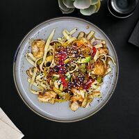 Феттуччине с креветками в Каста Сопрано