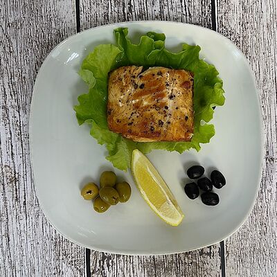 Стейк из семги в Луна Рыба по цене 1480 ₽