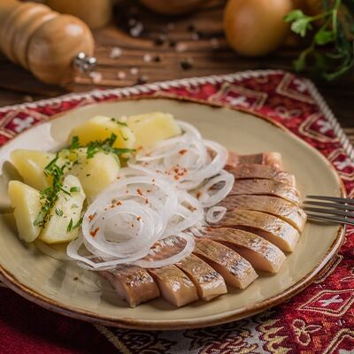 Сельдь с картофелем в Чайхана 64 по цене 300