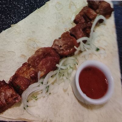 Шашлык в лаваше в Шашлычная №1 по цене 350 ₽